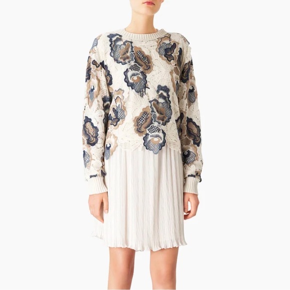 See by Chloe floral lace sweater - Picture 2 of 10